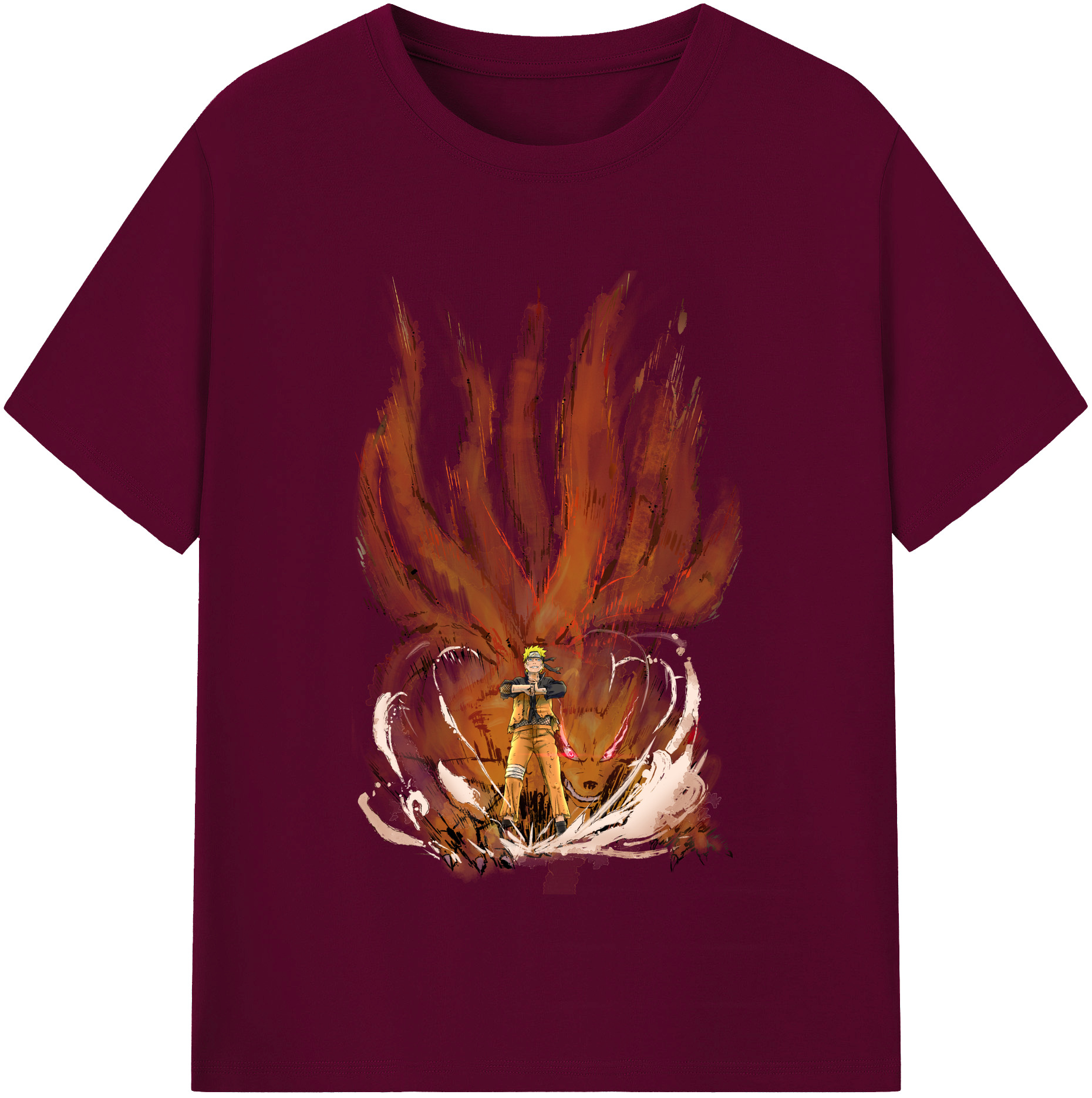 （画像用） NARUTO -ナルト- うずまき ナルト Uzumaki Naruto レディースカジュアルプリントTシャツ（綿100％）